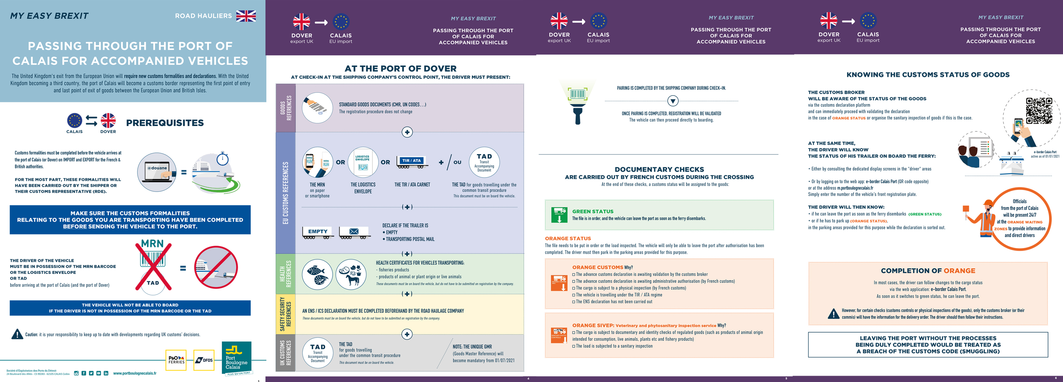 Port of Calais leaflet